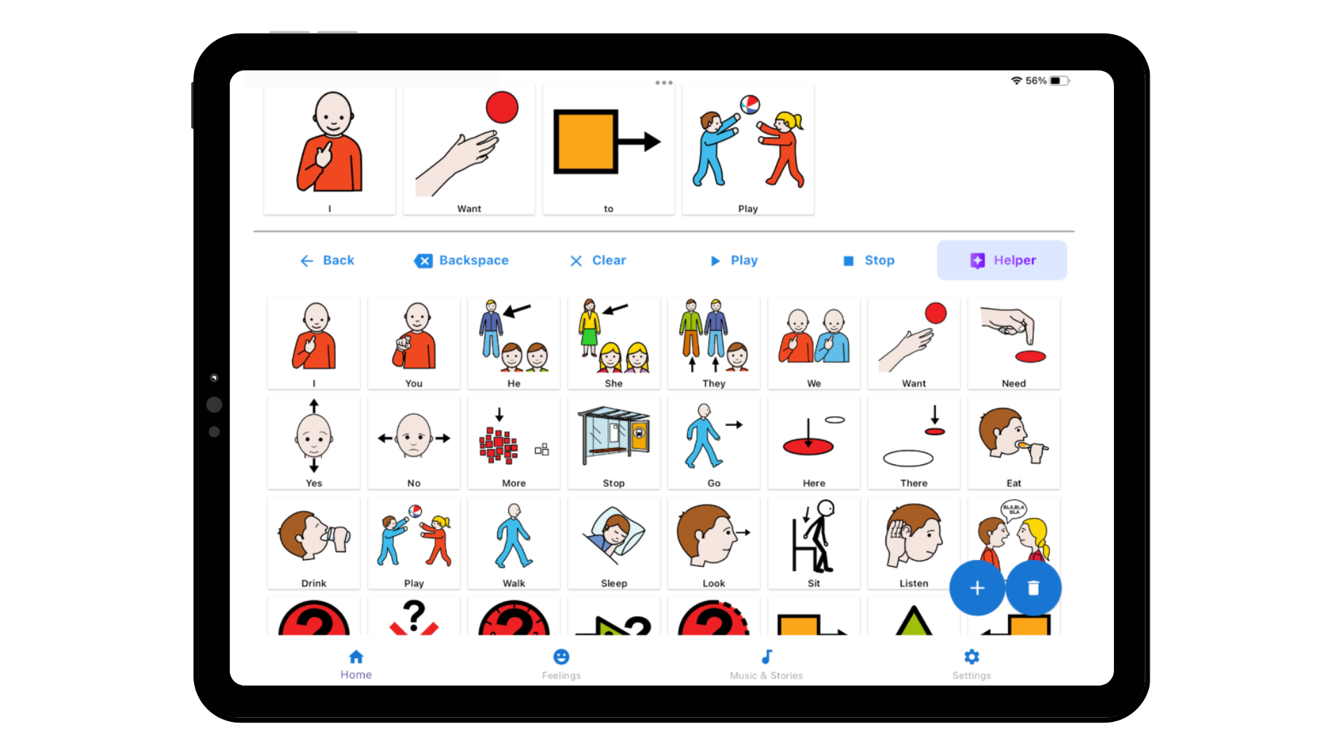 AAC Communication Grid for Children